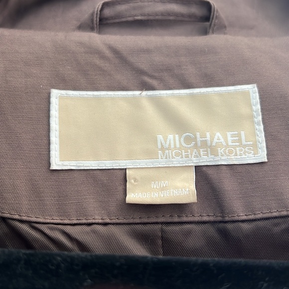 Women's Brown Double-Breasted Trench Coat - Picture 2 of 3